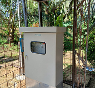 chemical tank with IoT sensor